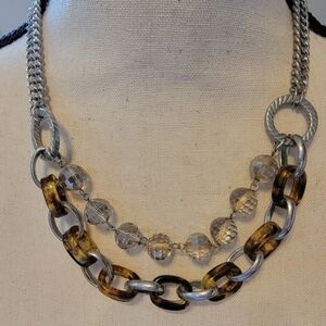 P13 LOFT Chunky Silver-tone Chainlink Necklace